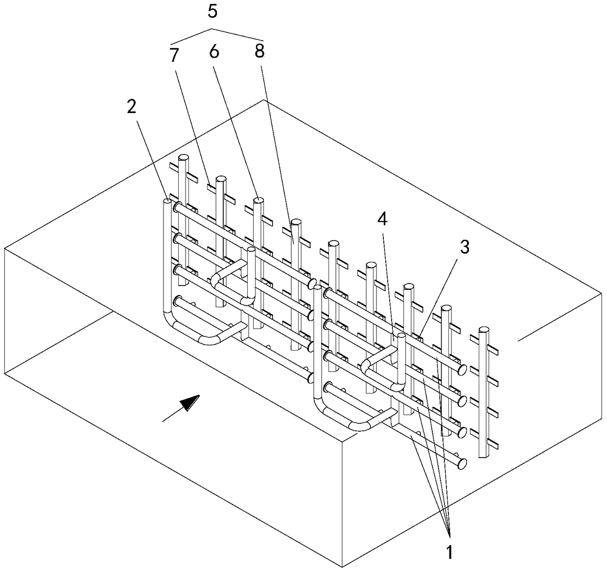 A Matrix Type Ammonia Injection Grille with Mixing Device