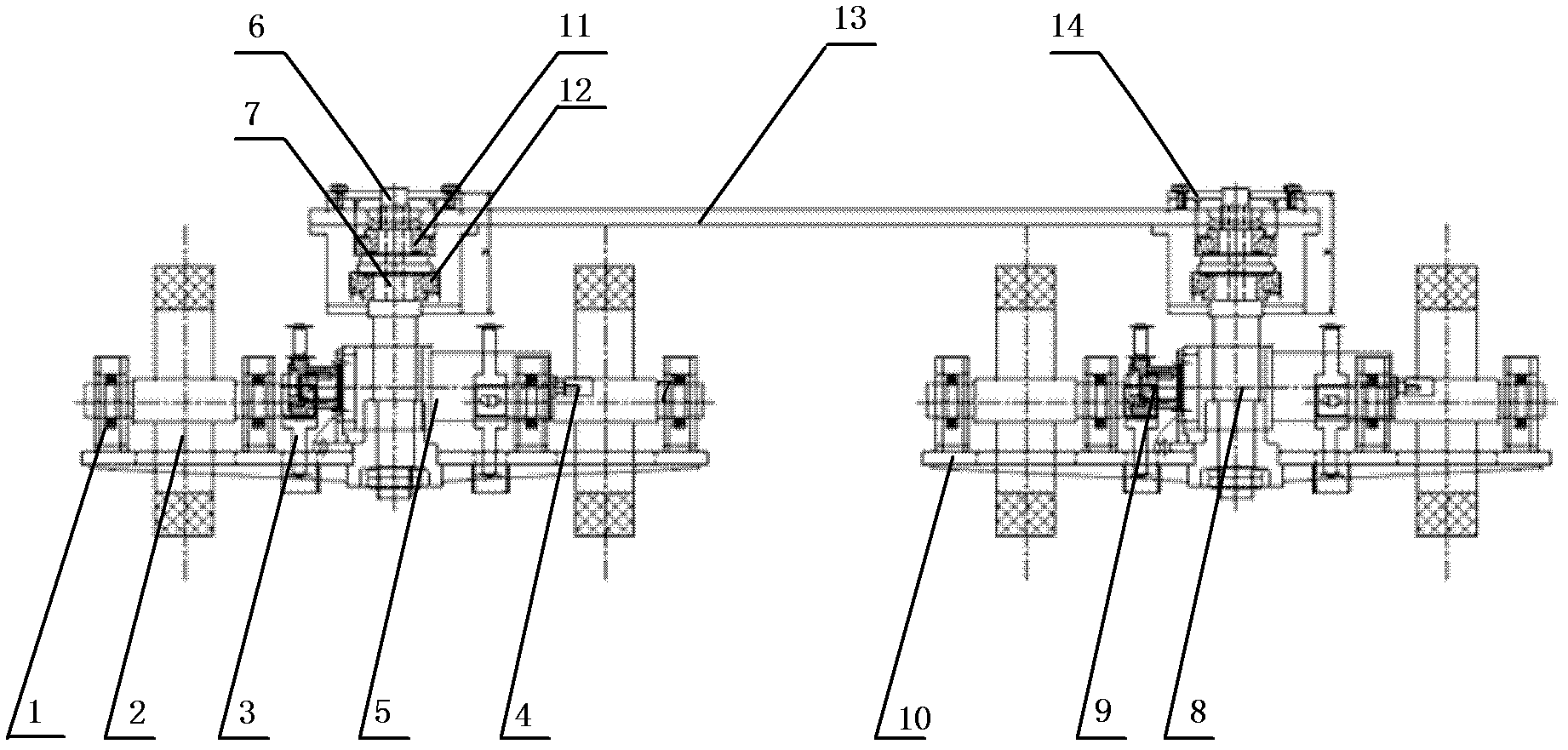 Compact universal moving mechanism for automatic guided vehicle (AGV) and AGV transportation vehicle