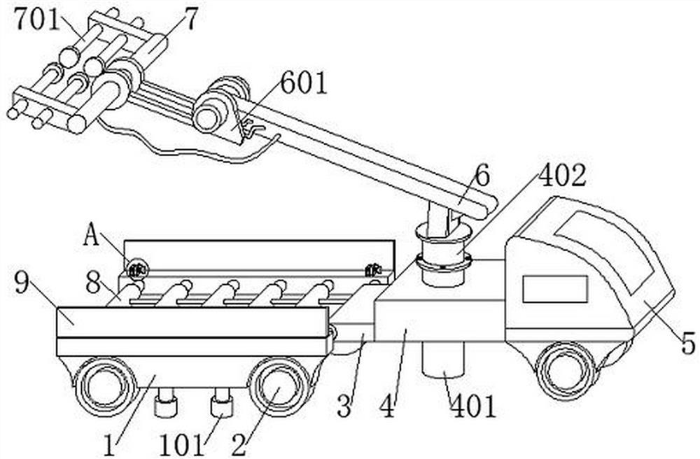 A construction assembly transmission device