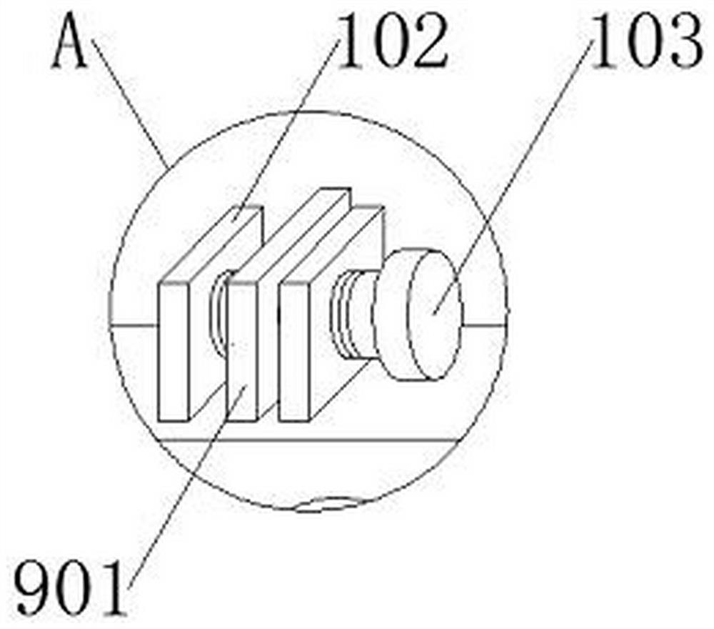 A construction assembly transmission device