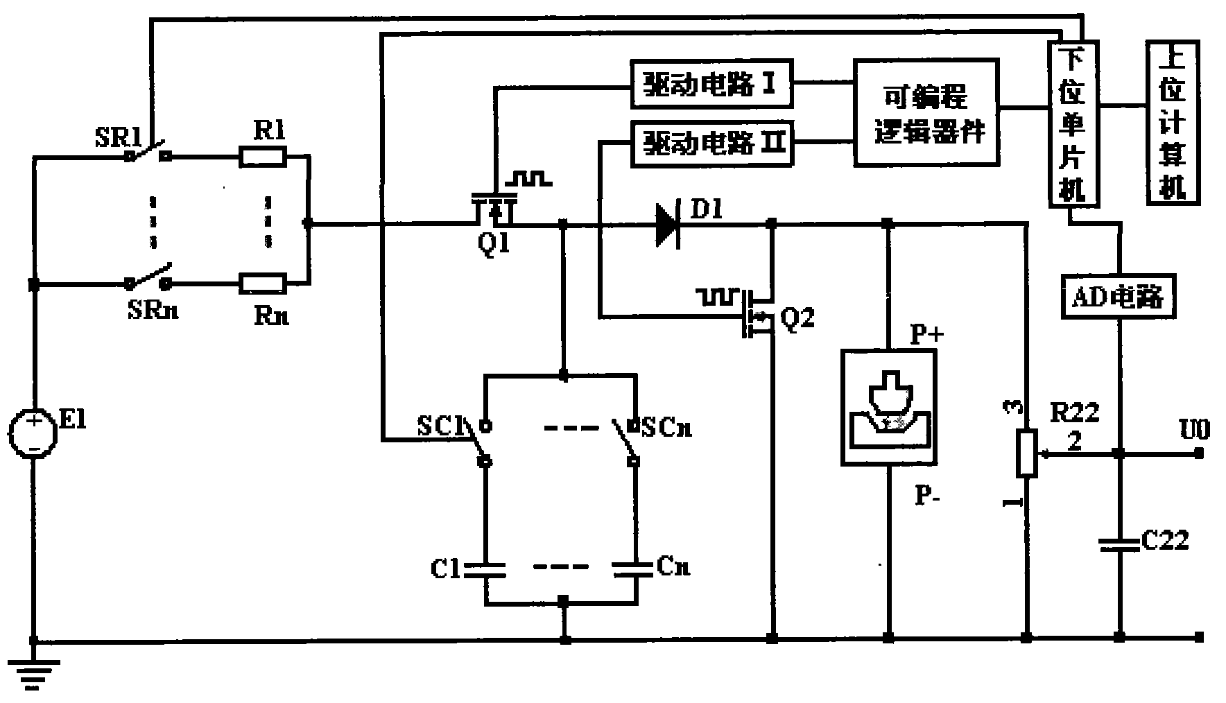 Two-stage limited pulse width precision electrical discharge pulse power source