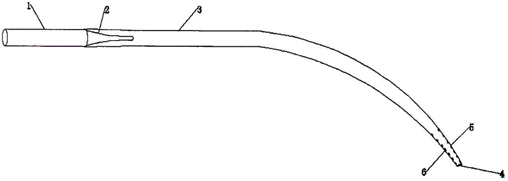 Newborn-infant left-heart drainage tube