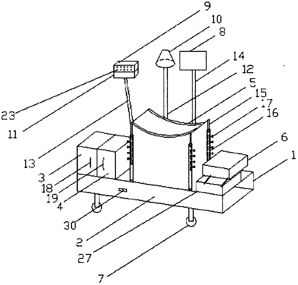 Head pillow type suspended anesthesia device used in anesthesia department