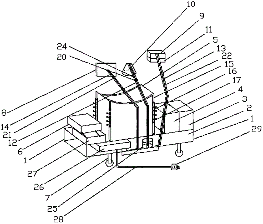 Head pillow type suspended anesthesia device used in anesthesia department