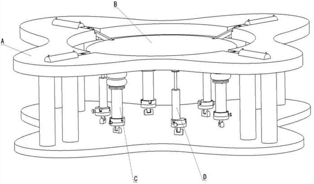 Multi-dimensional vibration isolation platform and air springs thereof