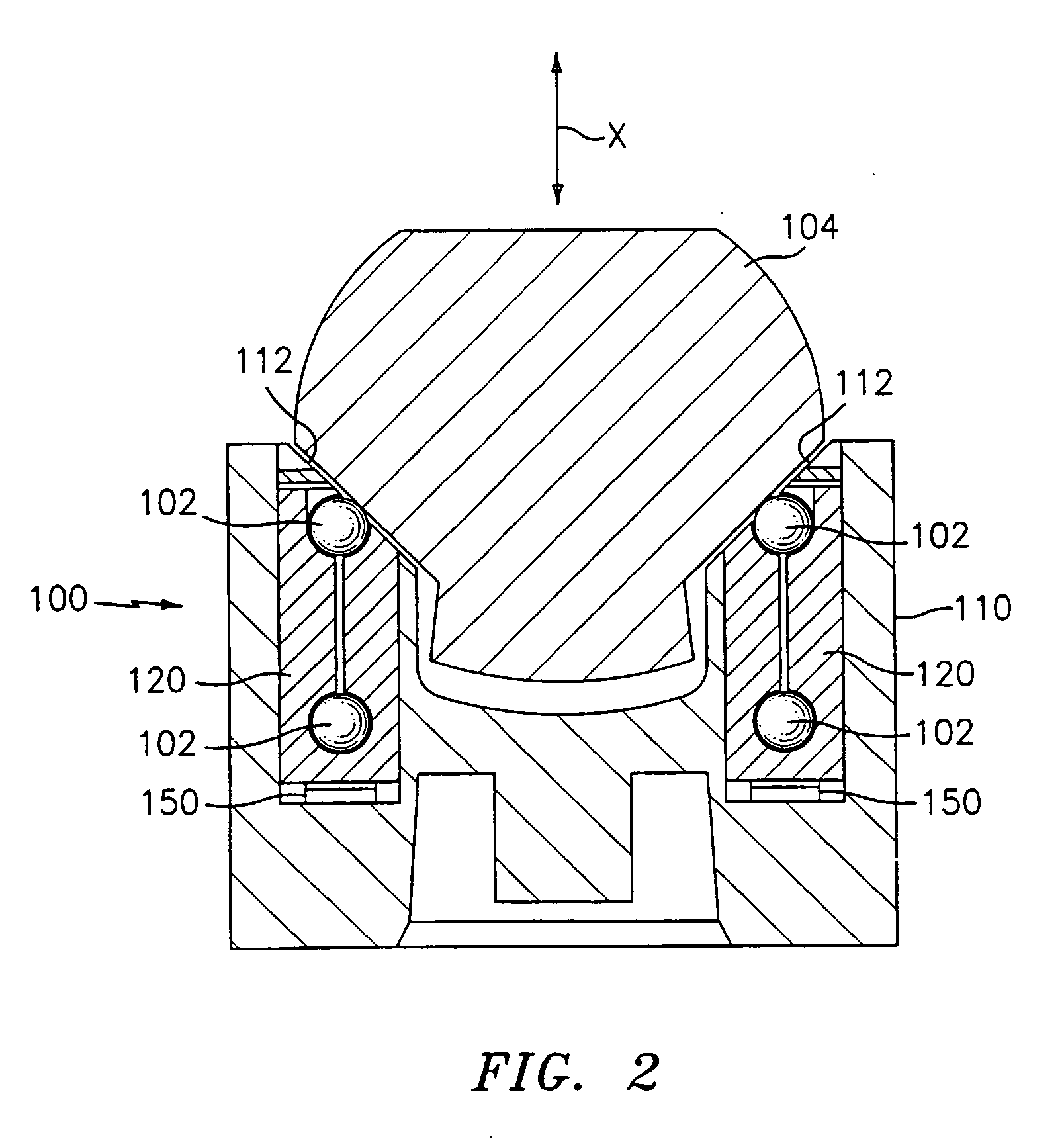 Recirculating rolling element cartridge for linear motion bearing assembly