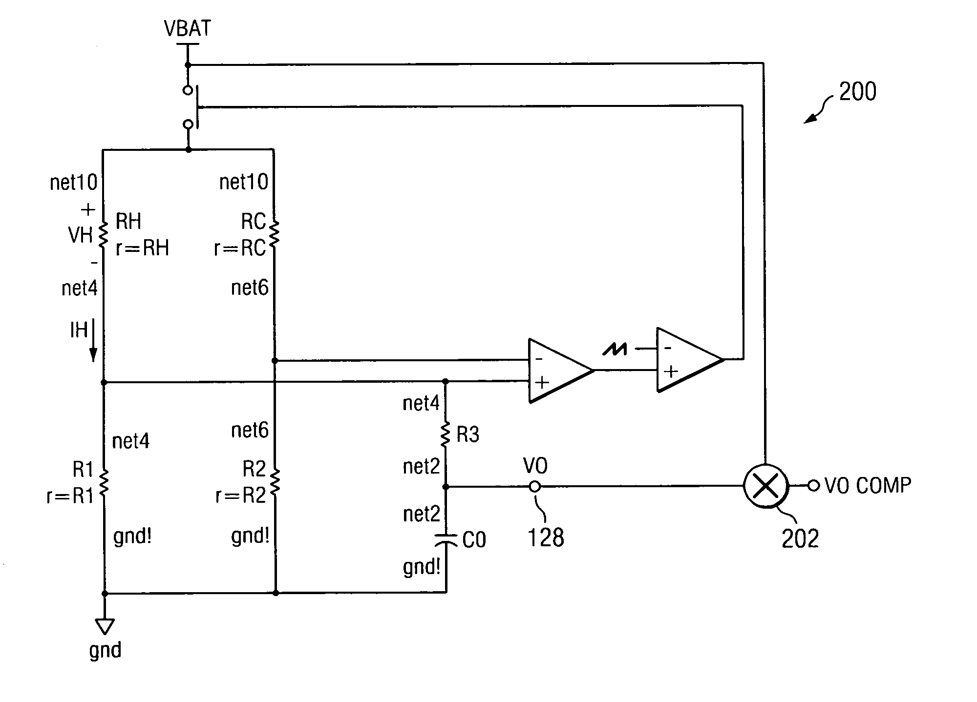 Method of regulating resistance in a discontinuous time hot-wire anemometer