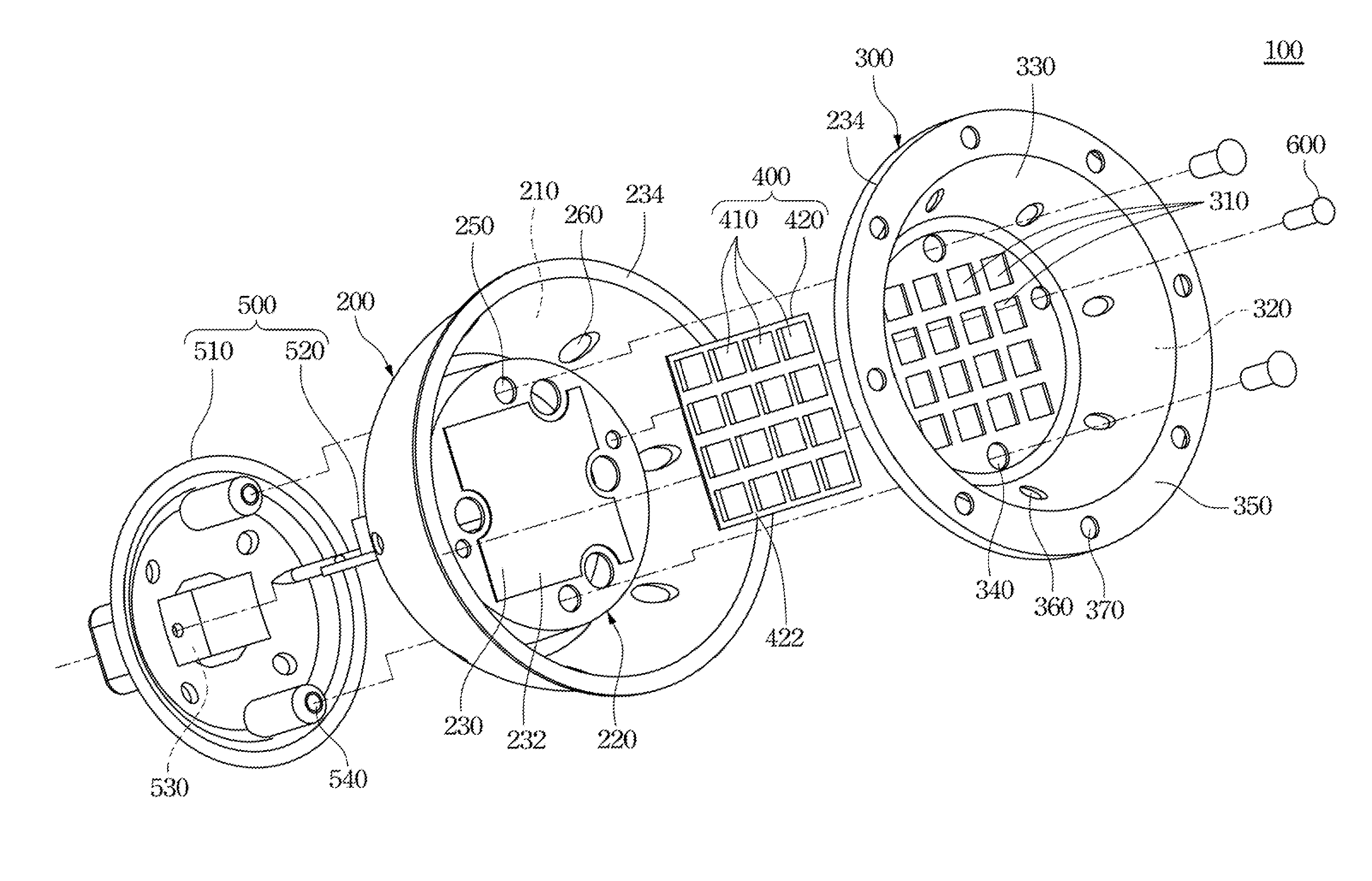 Illuminating device with light emitting diodes