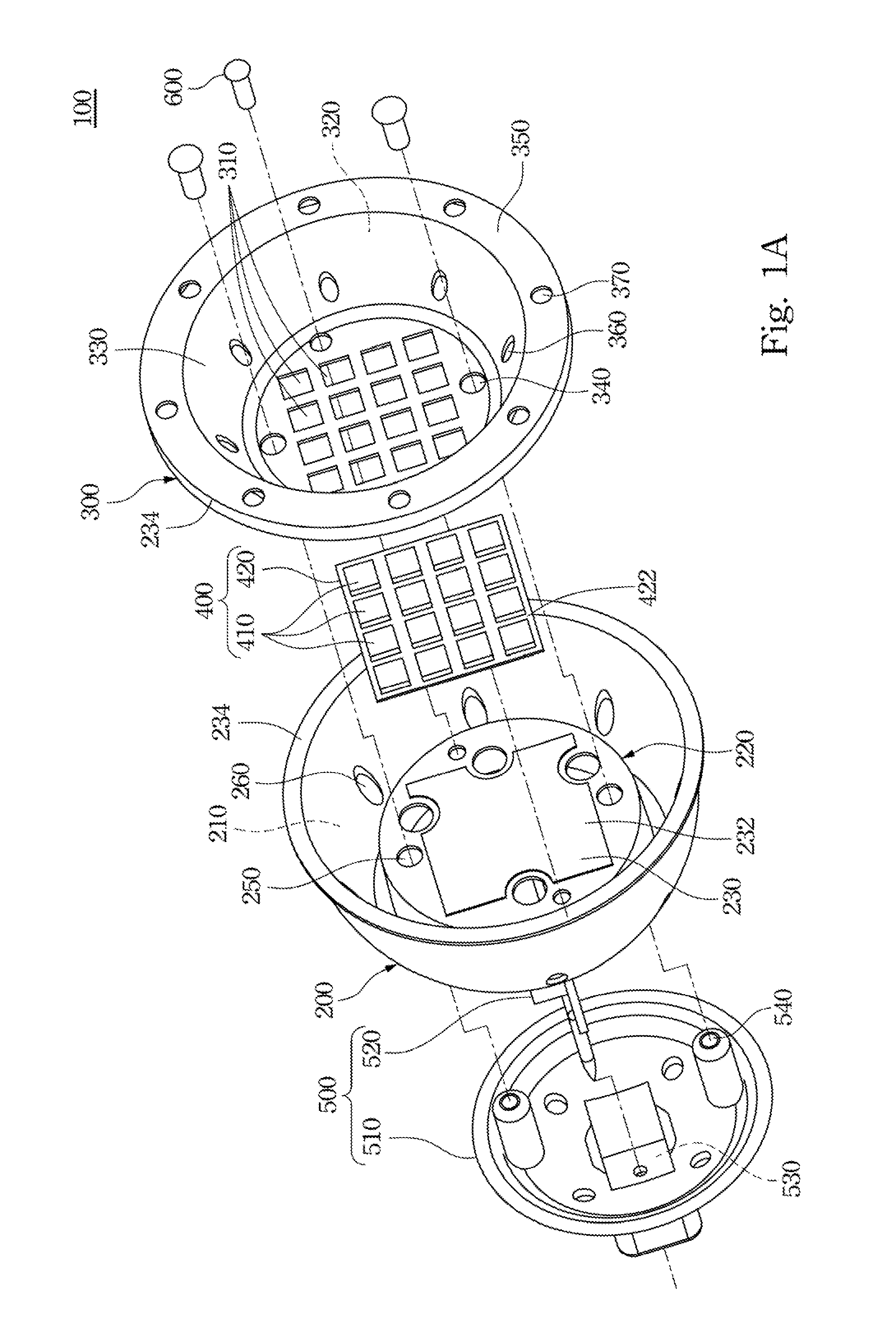 Illuminating device with light emitting diodes