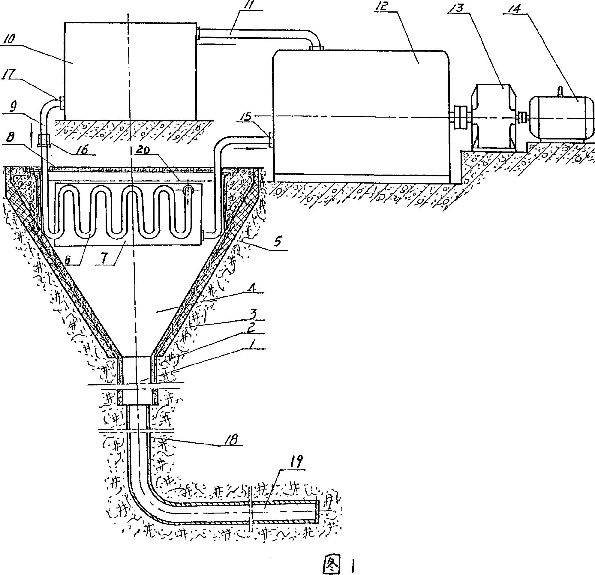 Method and device for electricity generation by using geothermal energy