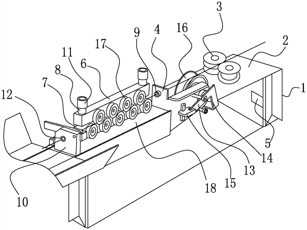 A wire feeding device for a multifunctional terminal machine