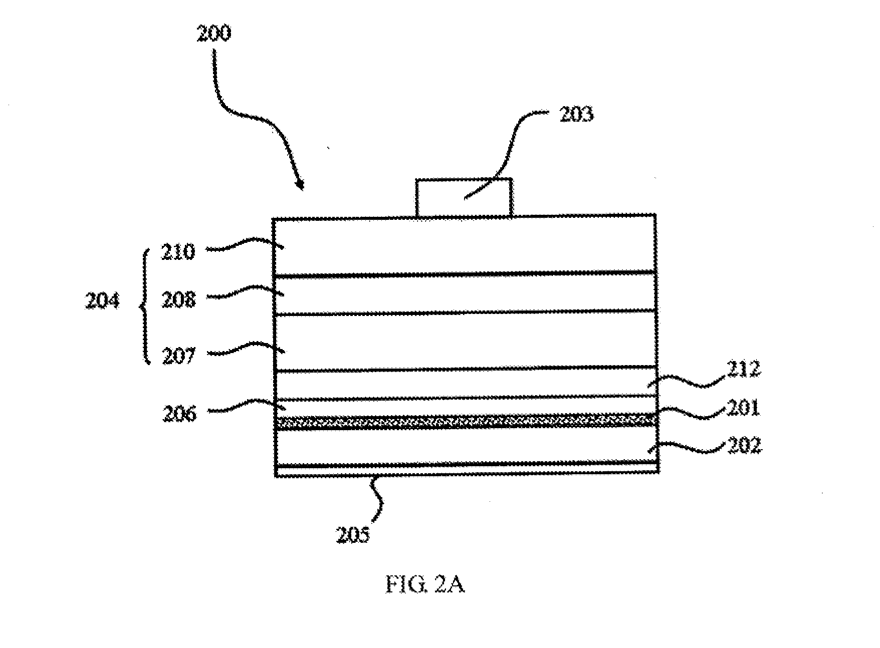 Photoelectrical element having a thermal-electrical structure