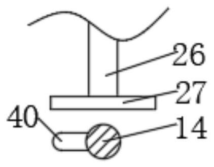 Middle seal punching die structure