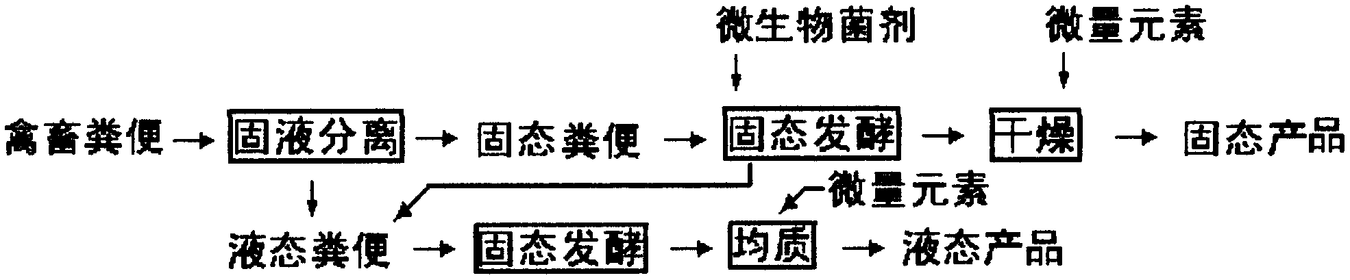 Method for continuously producing solid and liquid organic fertilizer by using livestock and poultry feces