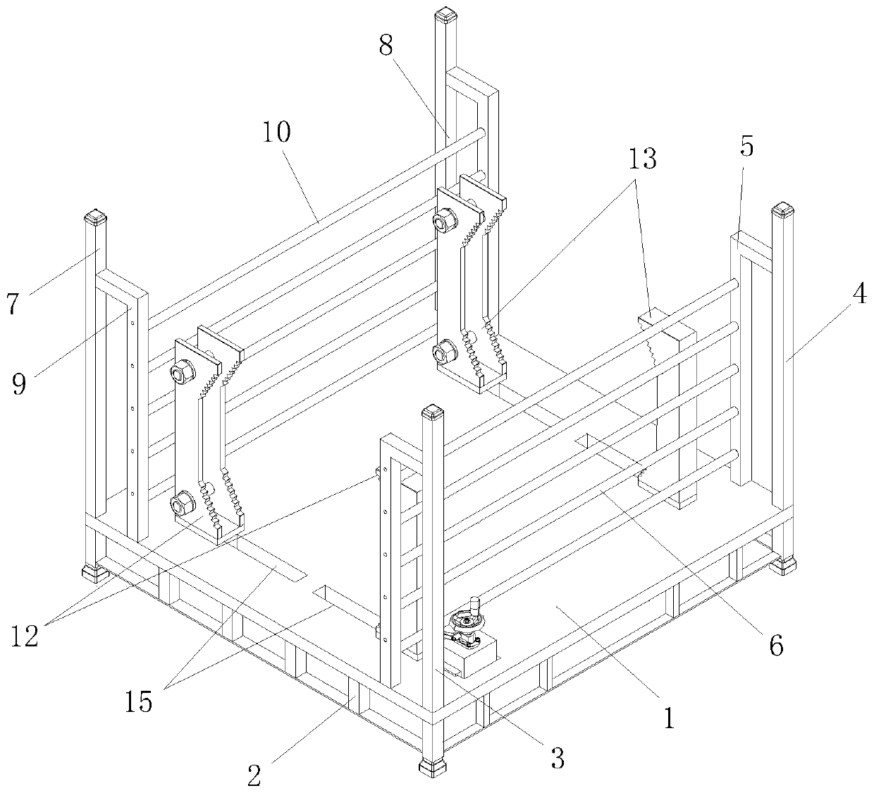 Auxiliary mechanism for electric steel tube rod transportation