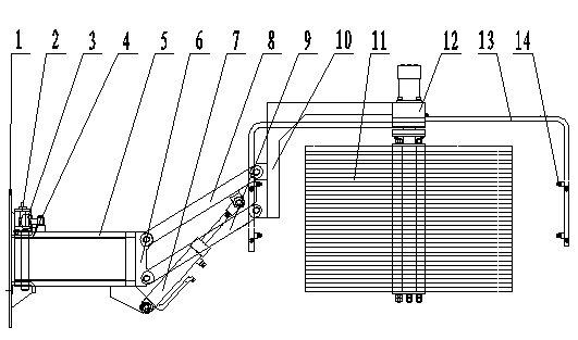 Expressway guardrail cleaning device