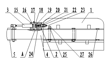 Expressway guardrail cleaning device