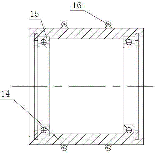 Multicomponent medium inner-wall spraying device for nodular cast iron pipes