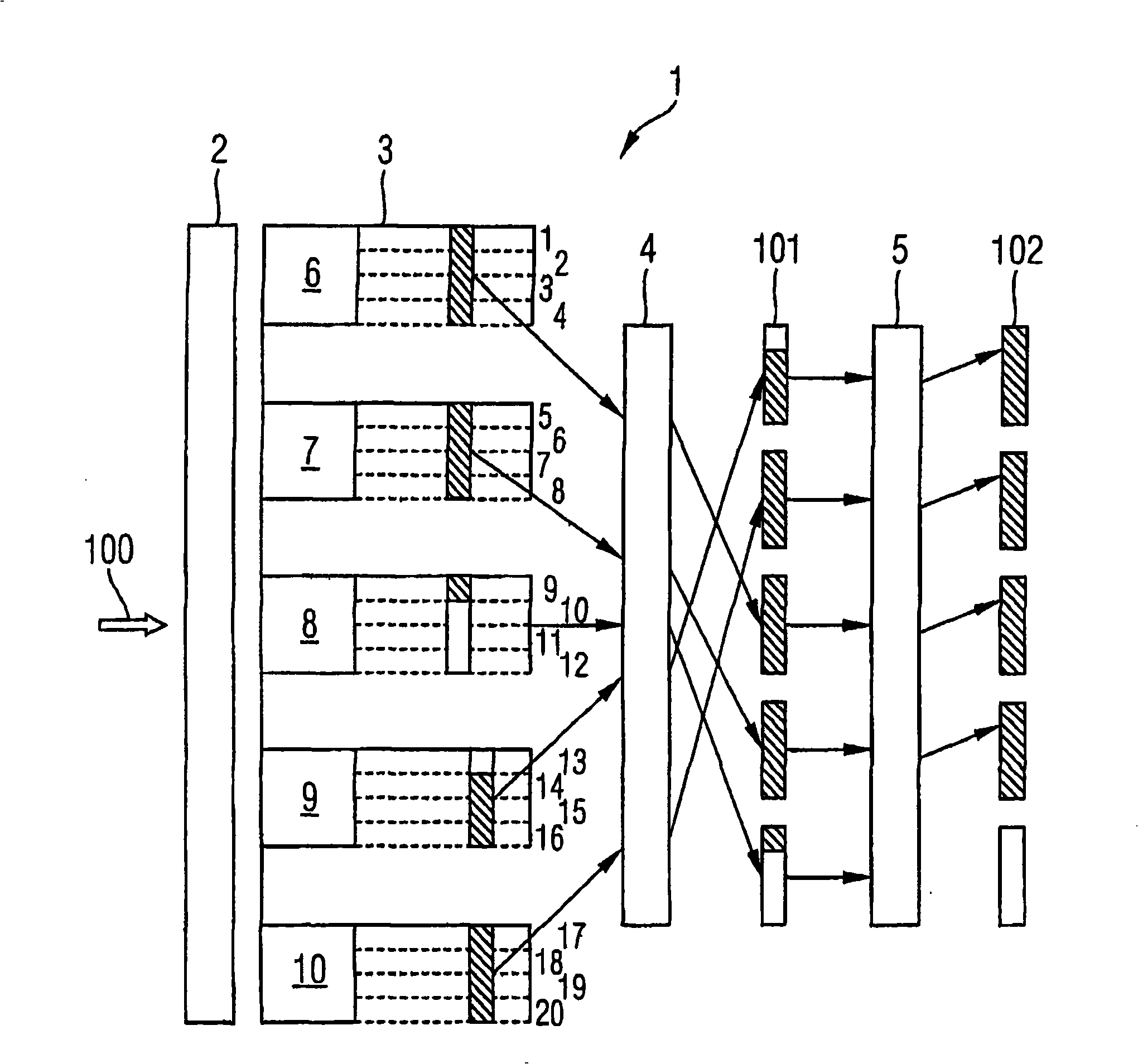 Device and method for carrying out correlations in a mobile radio system