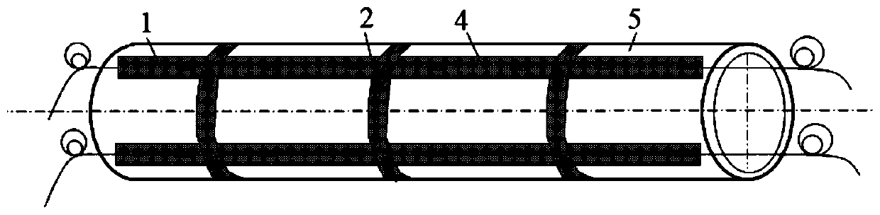 Fiber bragg grating sensing monitoring method for submarine pipeline three-dimensional form reconstruction