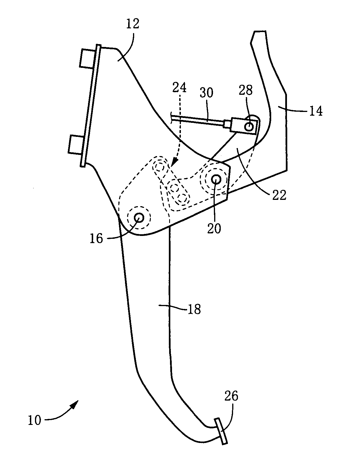 Brake pedal apparatus