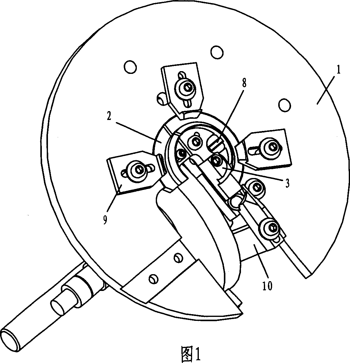 Knotting spring clamping mechanism of full-automatic spring-coiling machine