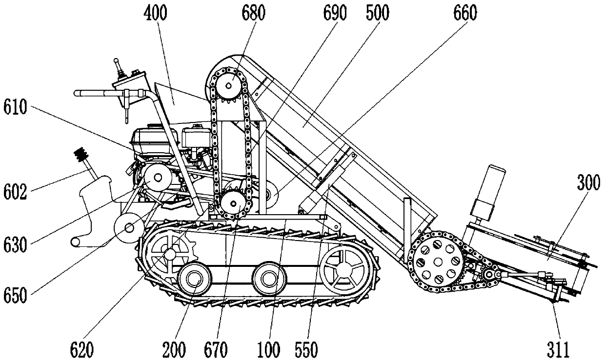 Tumorous stem mustard harvester