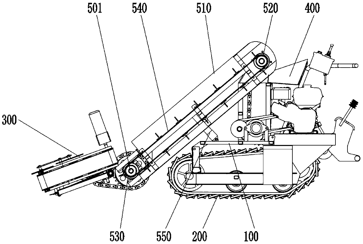 Tumorous stem mustard harvester