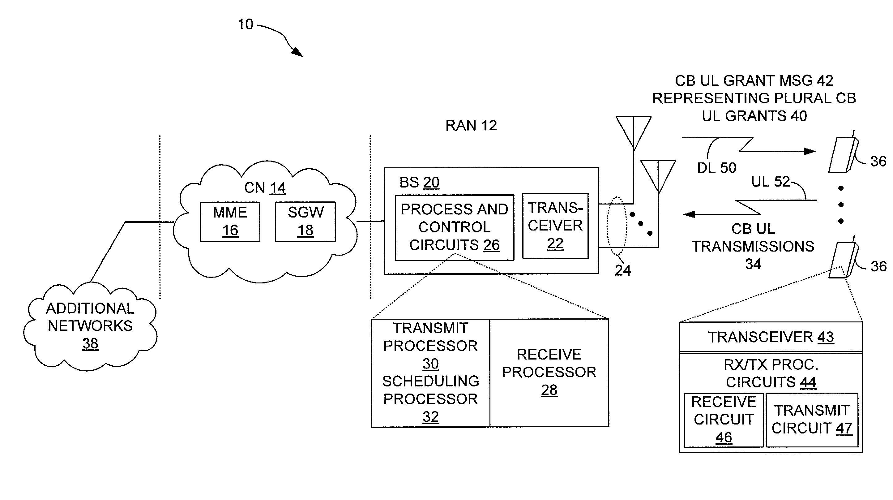 Method and Apparatus for Contention-Based Granting in a Wireless Communication Network