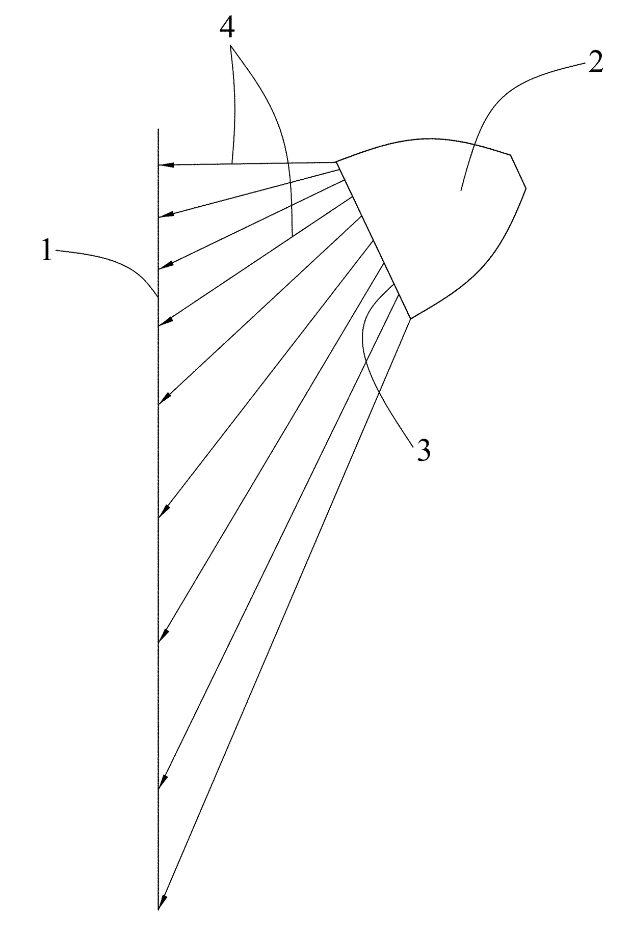 Light Distribution System of an LED Strip Light