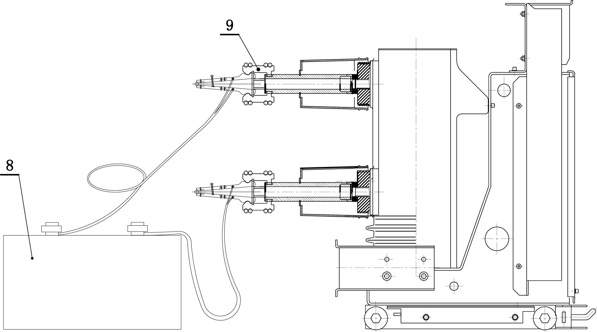 Loop resistance measuring pliers for trolley type switch