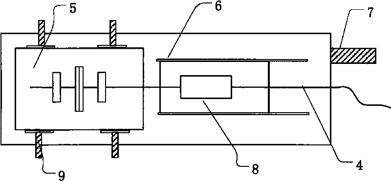 Cutting device of high-precision optical fiber length and cutting method thereof