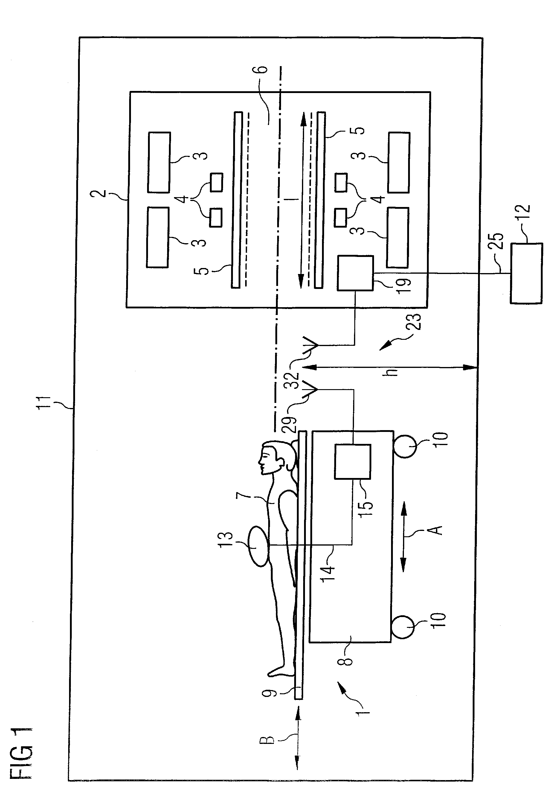 Magnetic resonance system with transmission of a digitized magnetic resonance signal across an air gap