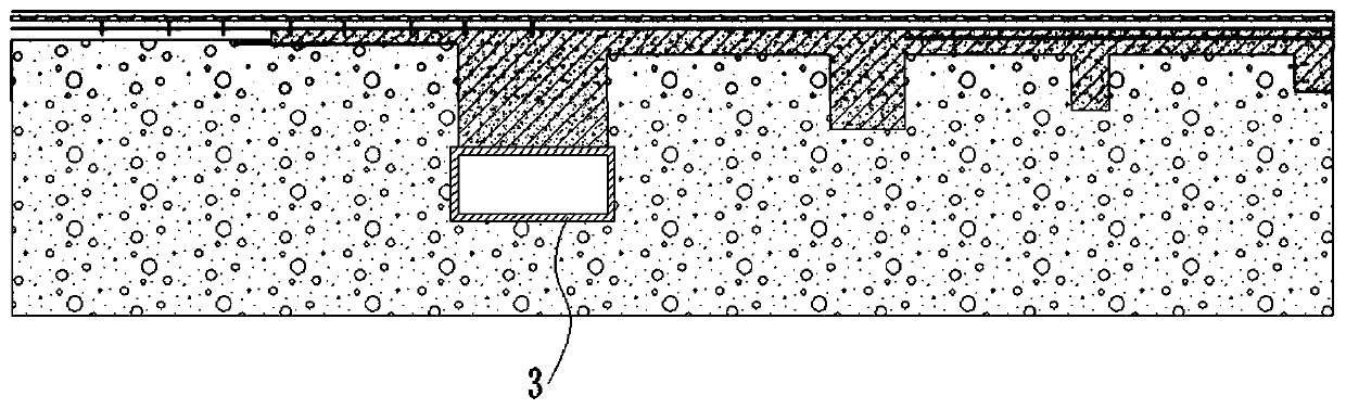 End thorn area reinforcing structure and construction method