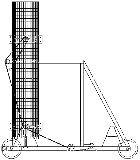 Mobile reinforcement cage installation equipment