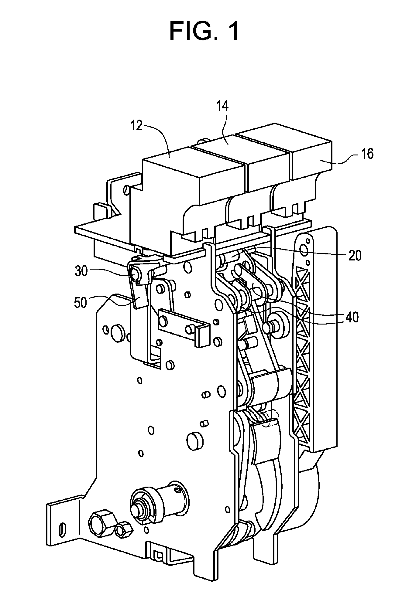 Accessories for a rotatable latching shaft of a circuit breaker