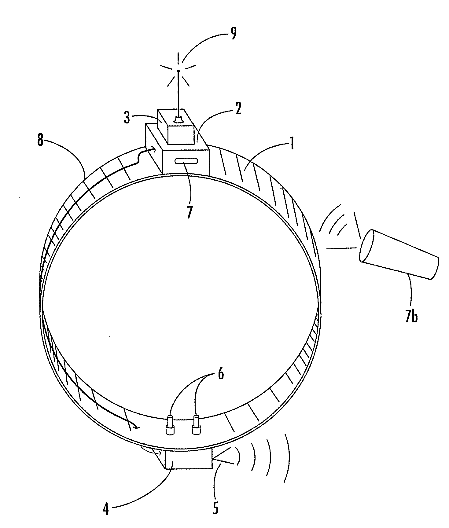 Large area position/proximity correction device with alarms using (d)gps technology