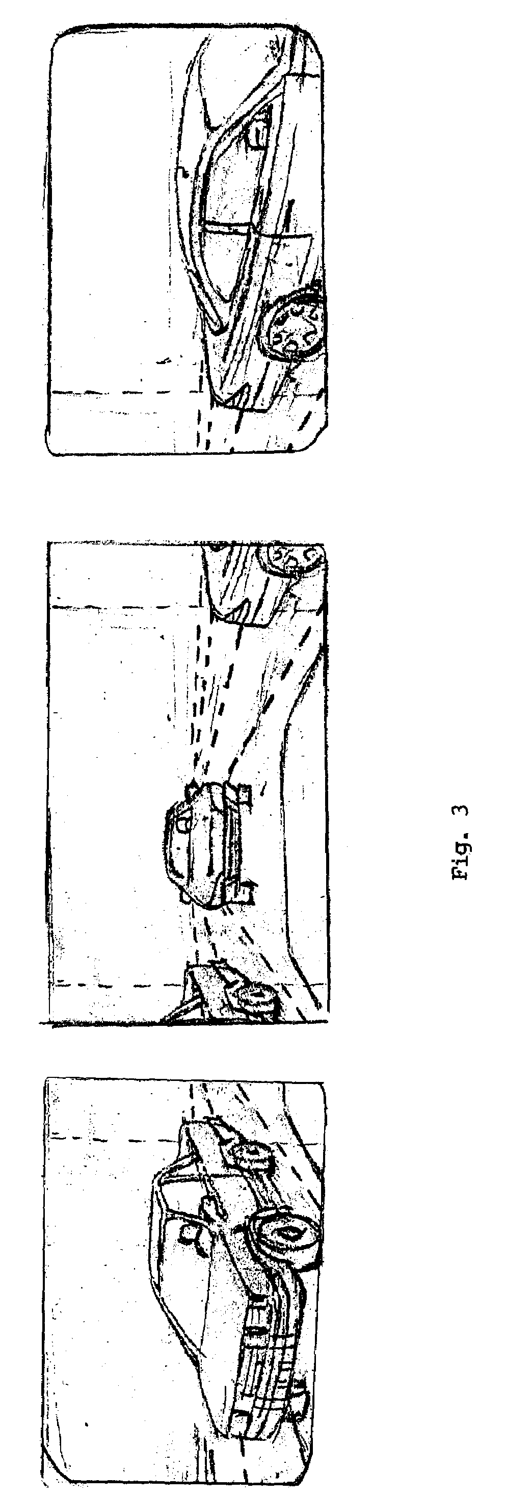 Wide-angled image display system for automobiles