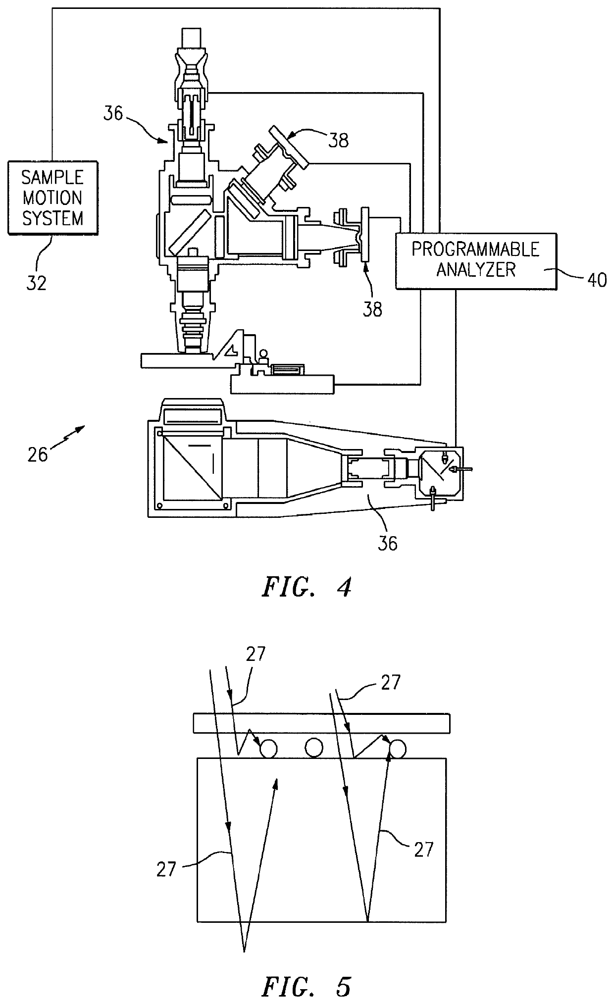 Biologic fluid sample analysis cartridge with non-reflective beads