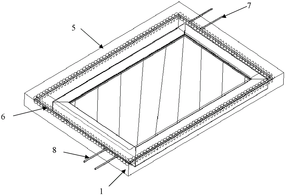 Induction sealing method for solar component