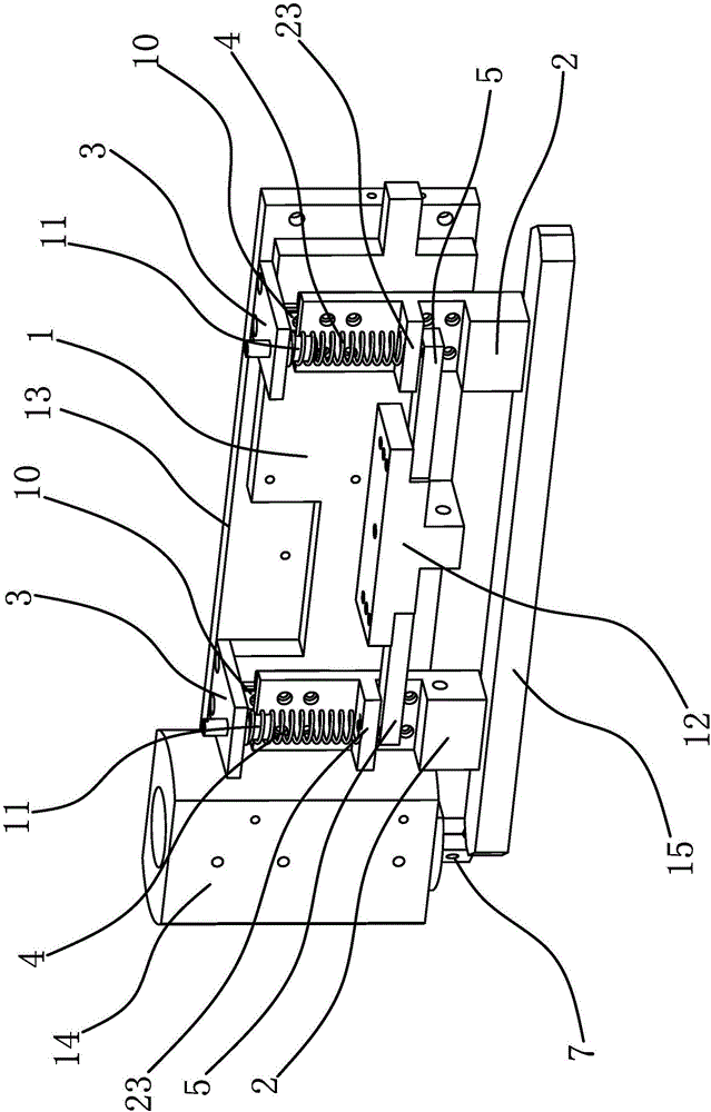 Workpiece clamping device of crystal bar orienting and material bonding machine