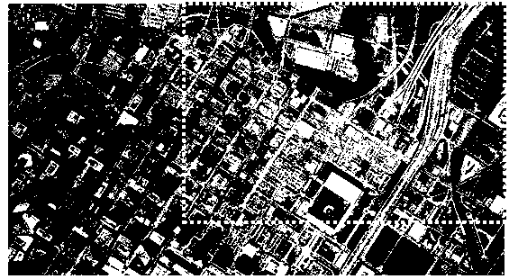 Seam line optimization method based on long-span region extraction