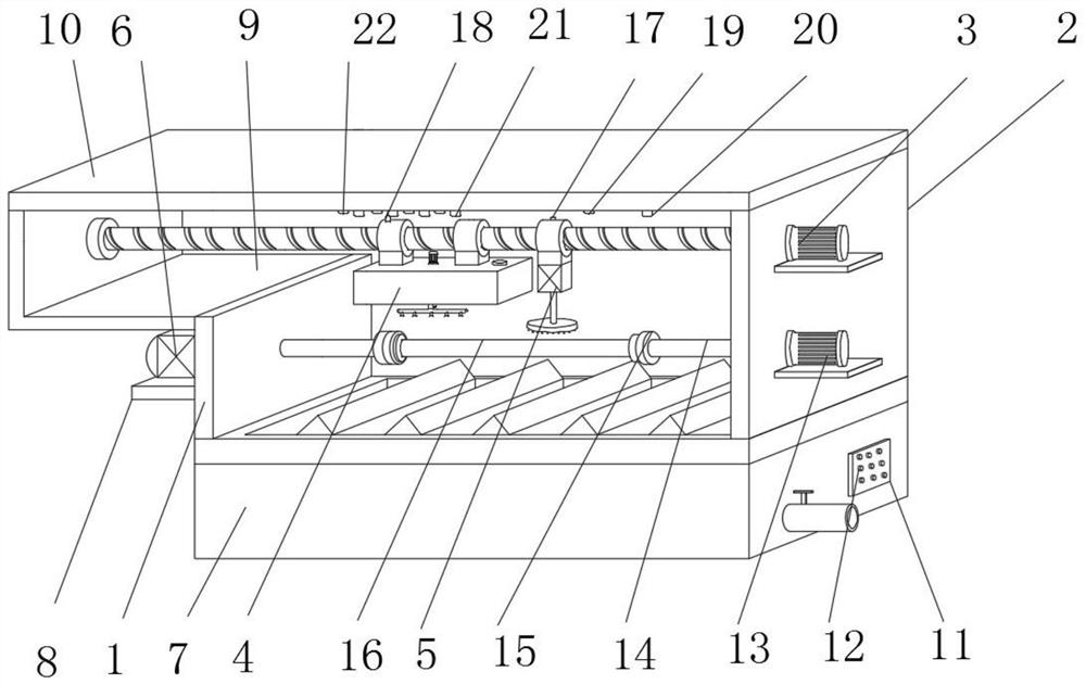 Uniformly-spraying paint spraying device for hardware machining