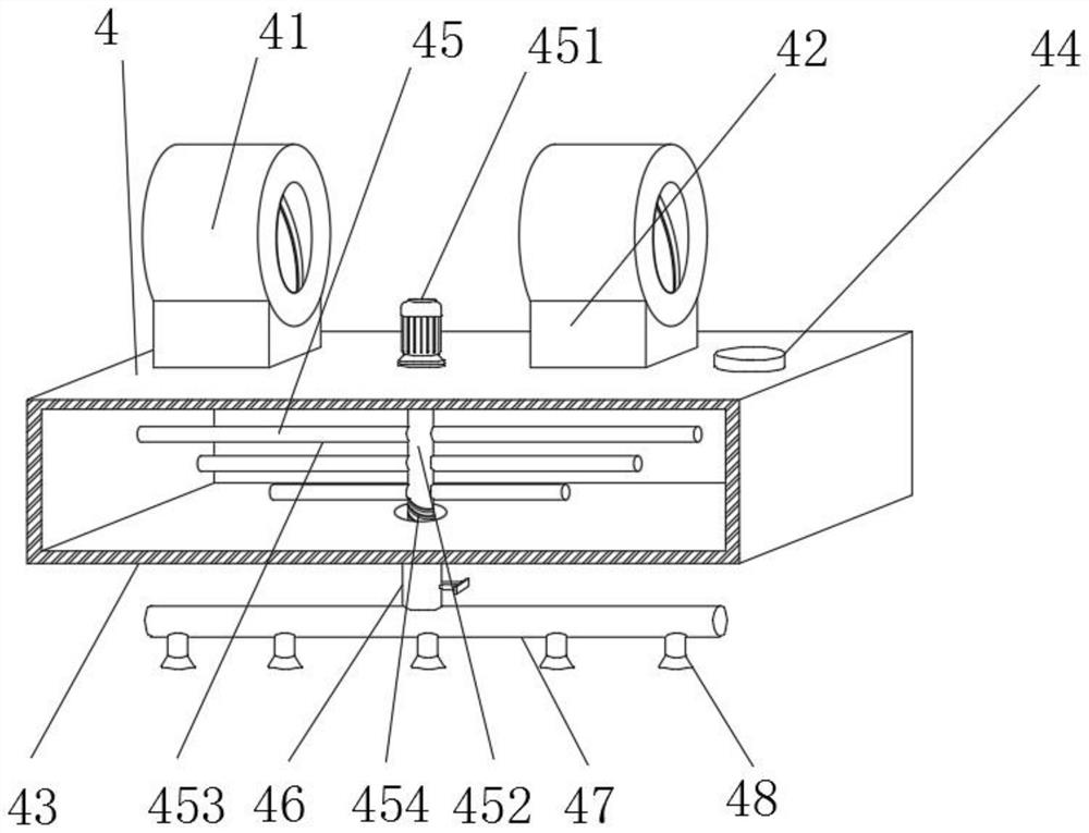 Uniformly-spraying paint spraying device for hardware machining