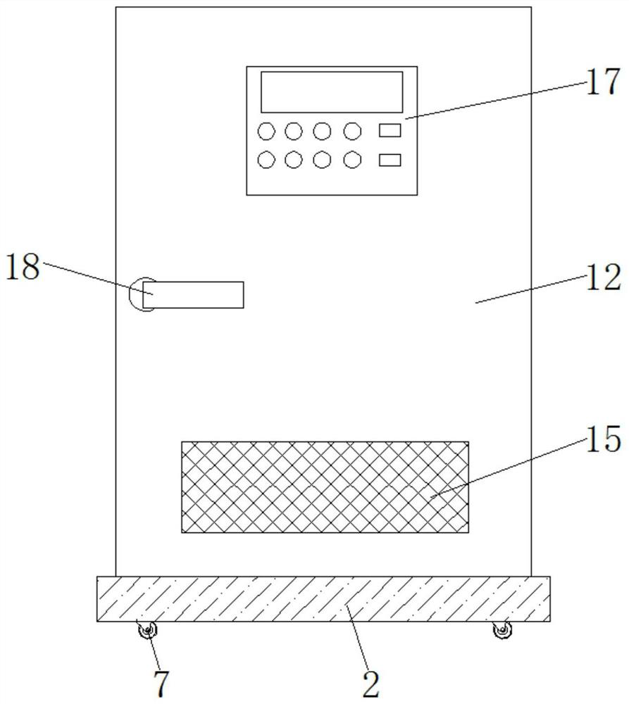 Electromagnetic shielding cabinet with shockproof function