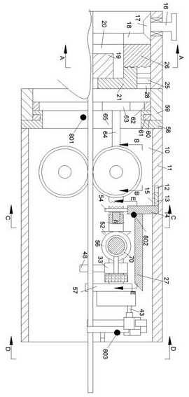 Rust removal and automatic shearing device of core wire