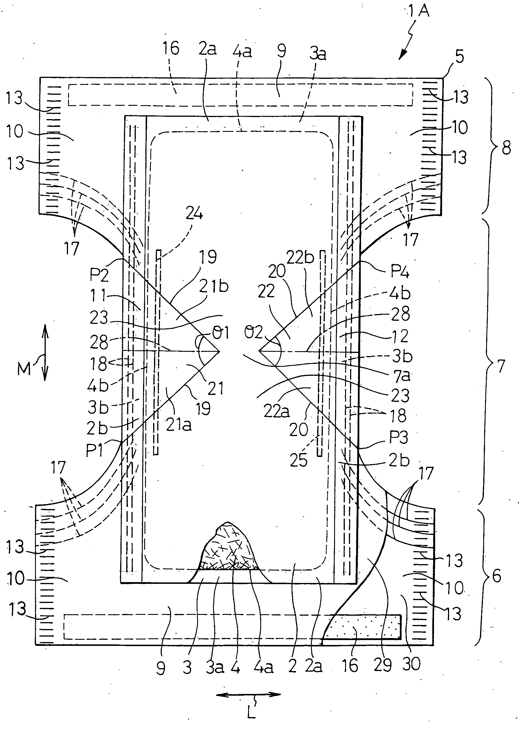 Pull-on disposable wearing article