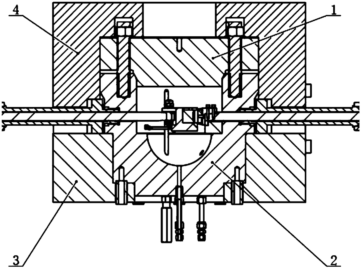 High-temperature and high-pressure composite fretting wear testing device