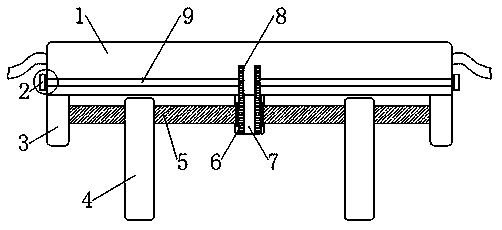 Adjustable compression hemostasis device for internal medicine nursing