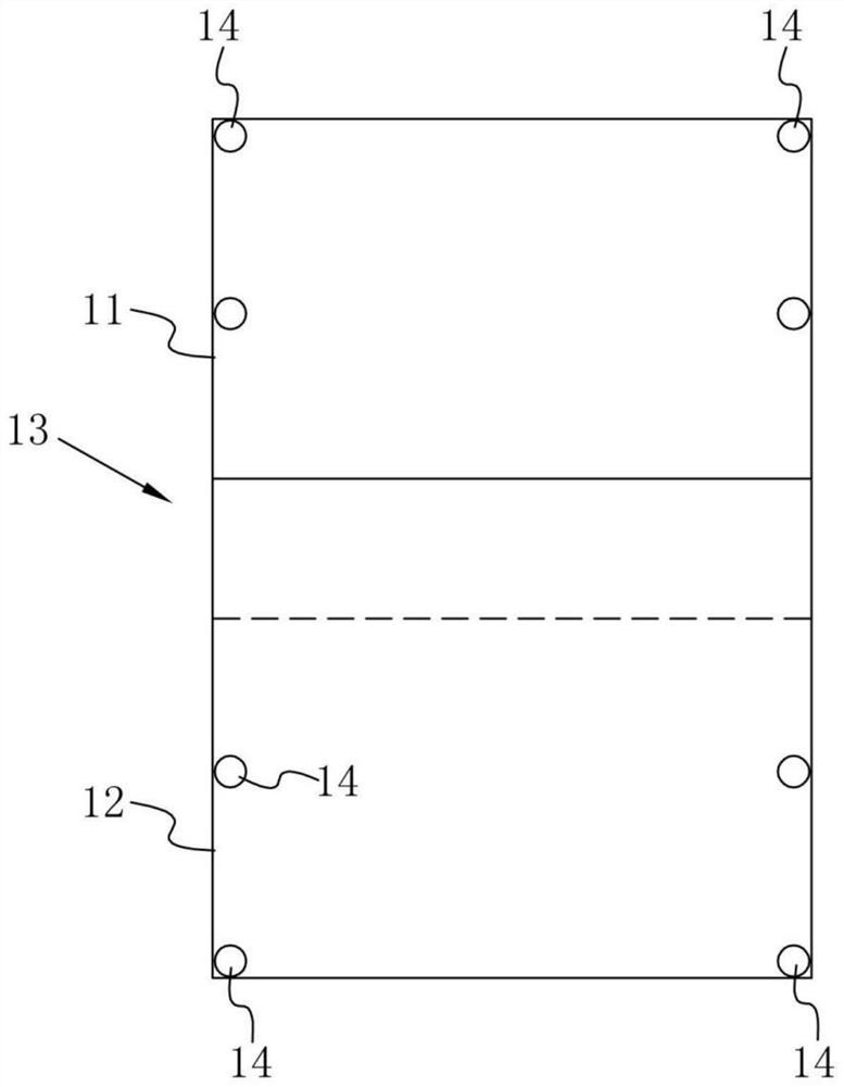 Test method for thermal deformation of lap joint of waterproof coiled materials